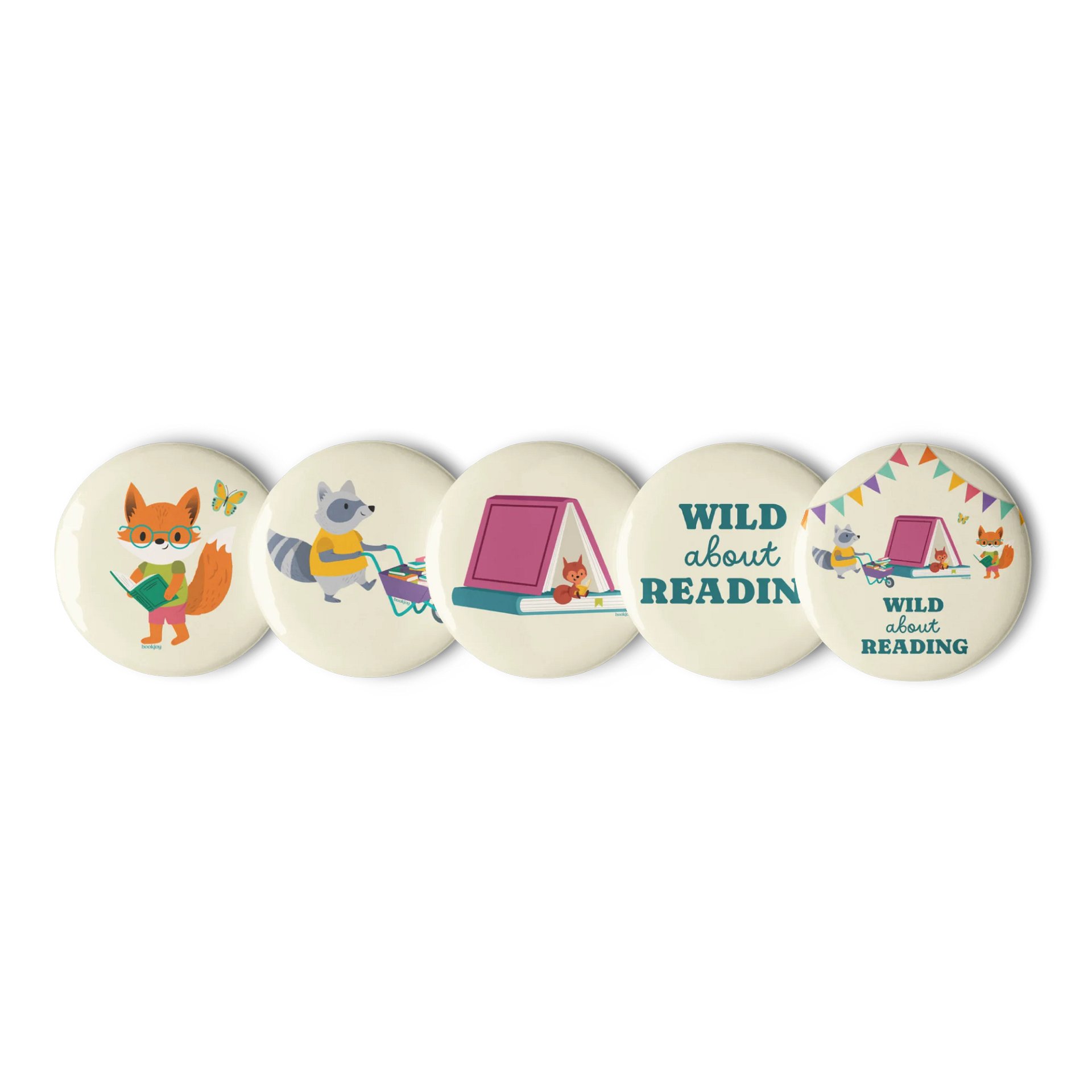 Wild About Reading Pins product image (1)