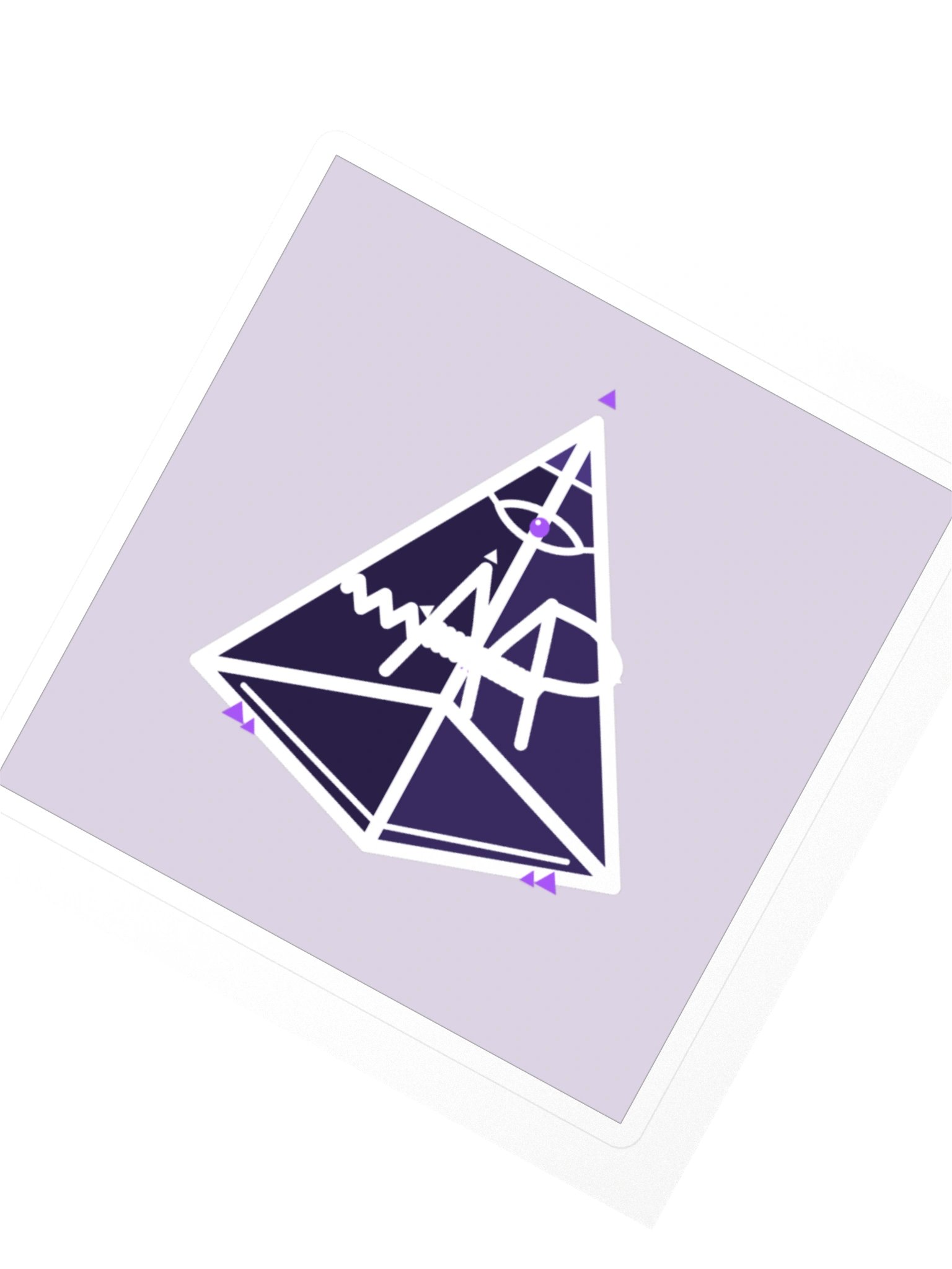 Mt. AMP Pyramid — Block Sticker product image (2)