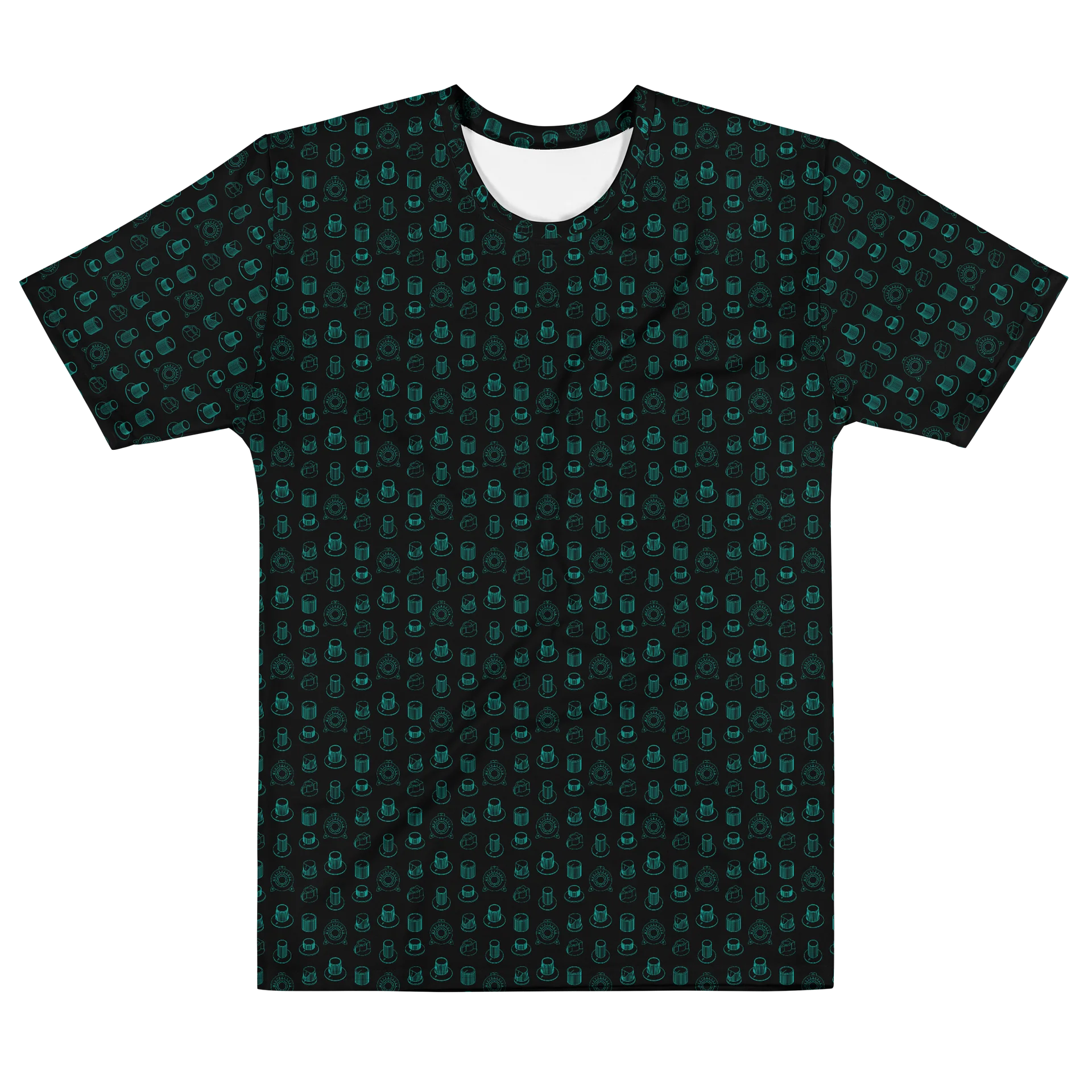Seven Icons of Synthesis (COTTON?) T-Shirt - (7 Synth Legends) TURQUOISE product image (1)