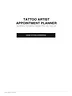 Tattoo Appointment Organizer | Digital Client &amp; Booking Tracker for Tattoo Artists