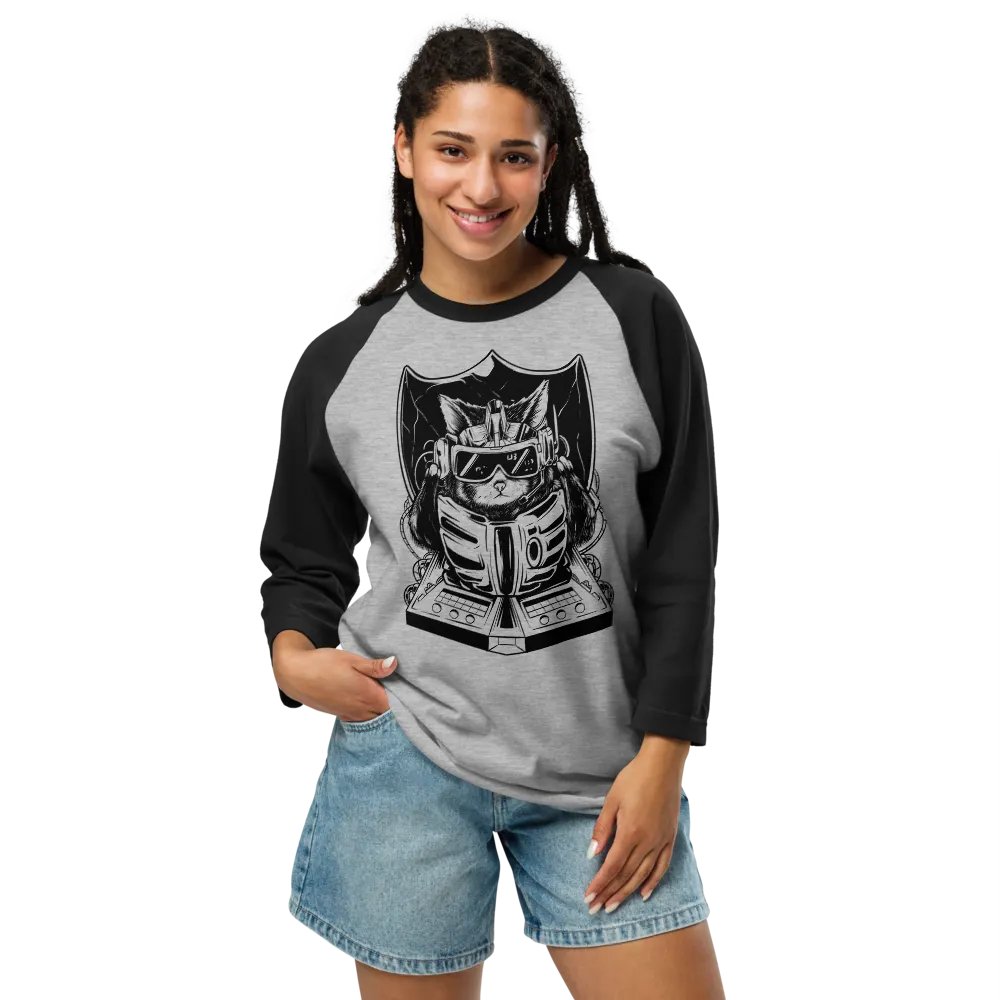 Techno Cat || Tultex Raglan Tee product image (8)