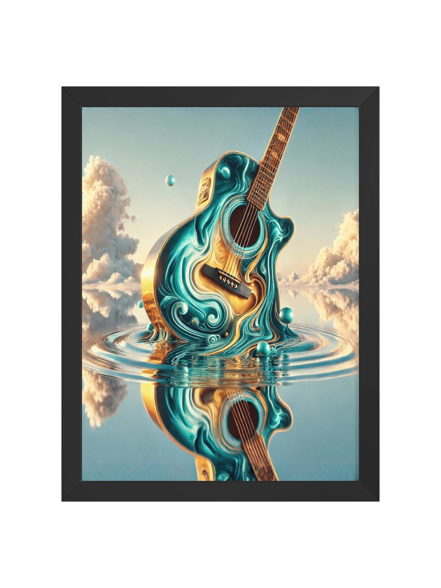 HARMONIC RIPPLES | Framed Art Print product image (1)