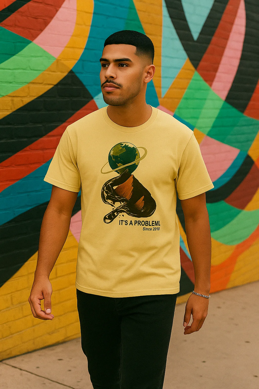 "THE GRIND NEVER STOPS" - Hand - Drawn Graphic Streetwear Tee product image (28)