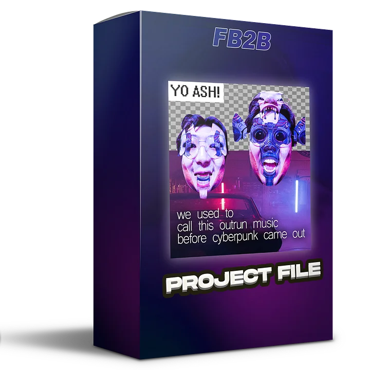 Cyberpunk x Hybrid Trap Project File, "we used to call this outrun" product image (1)