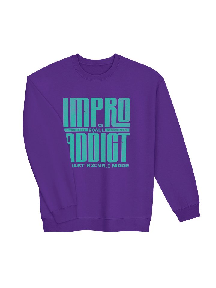 Limited IMPRO Addict Moments Crewneck Sweatshirt_R3CVR.i mode by EQALL® Essentials_Turquoise product image (2)