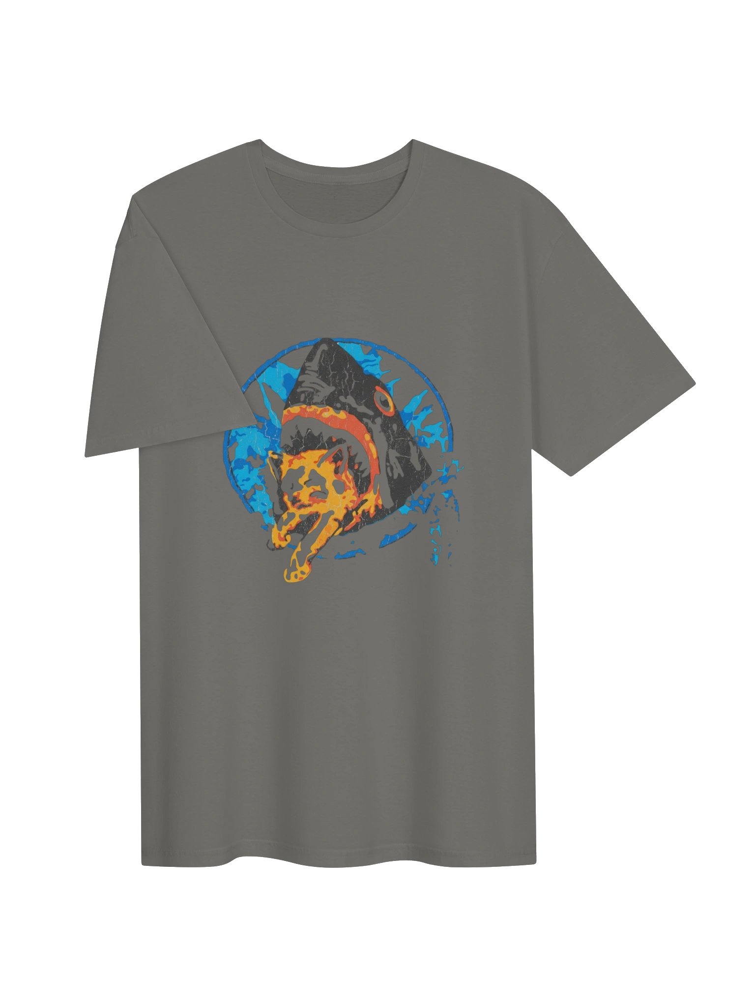 Pineapple Express Saul Silver Shark Eating Cat Unisex T-Shirt product image (3)