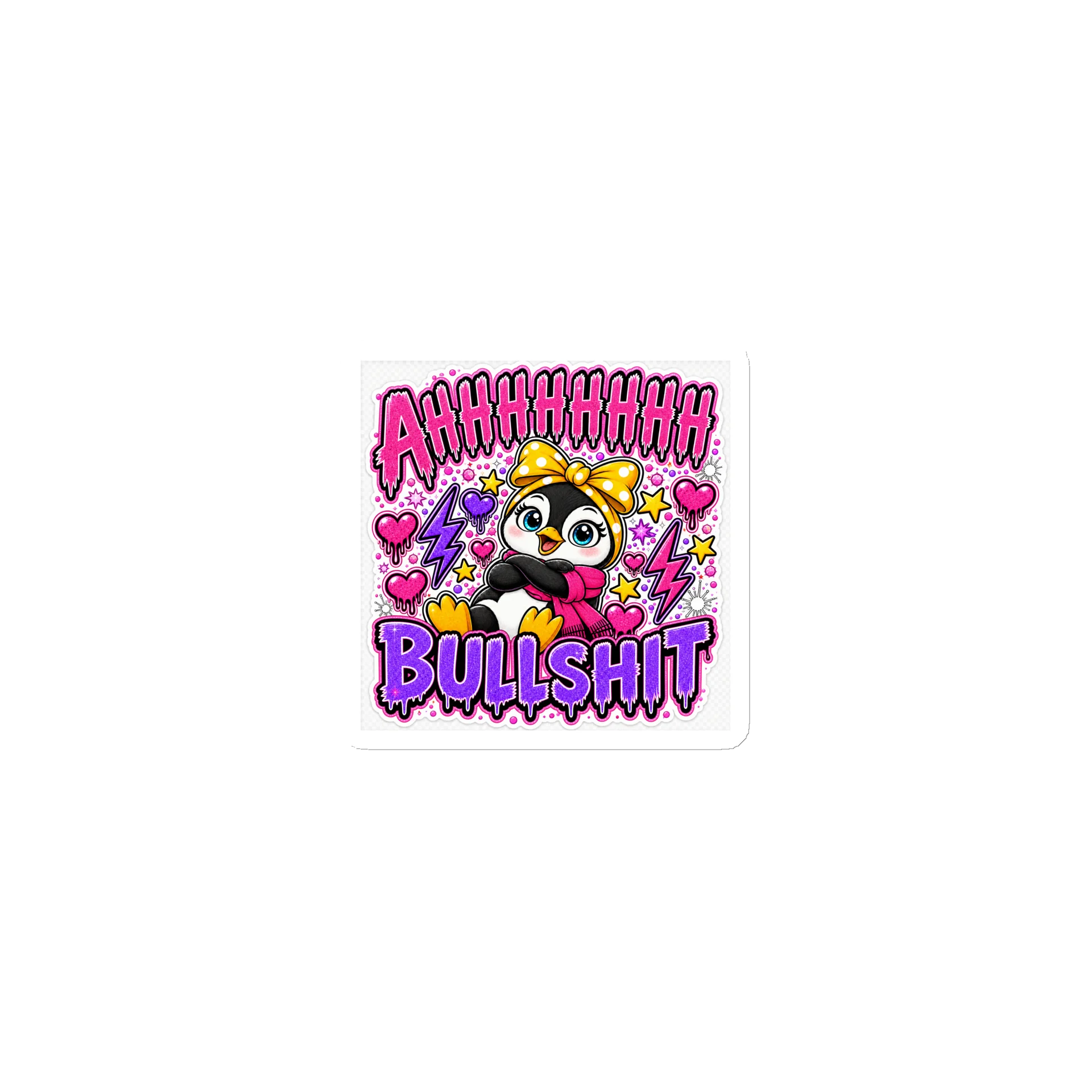 AHHHHHH Bullshit Lulu Pink Chaos Magnet product image (1)