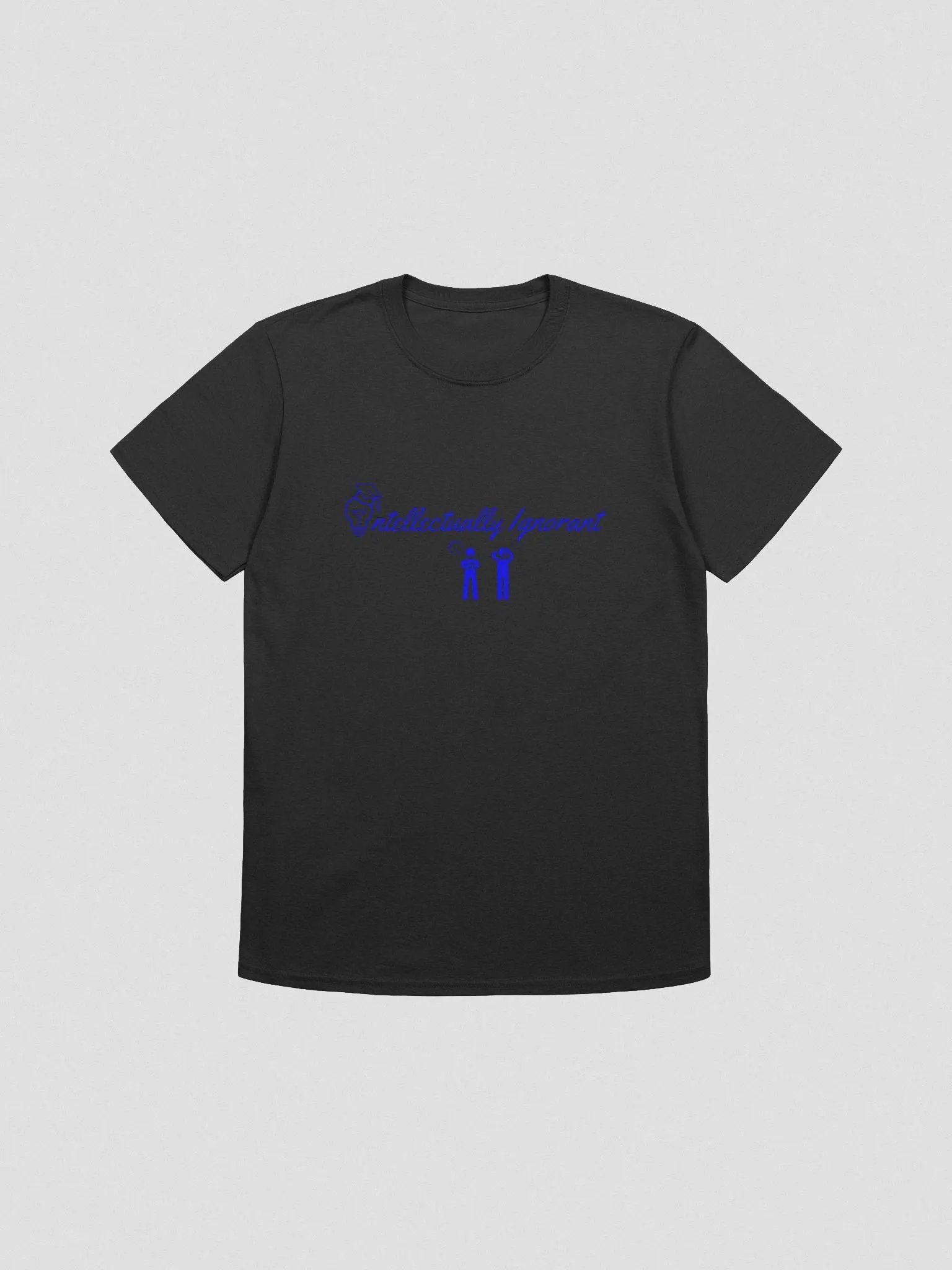 Intellectually Ignorant Unisex (Blue Logo) Tee Shirt product image (1)