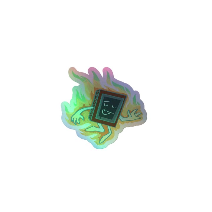 Ghost Fire Hologaphic Sticker product image (1)