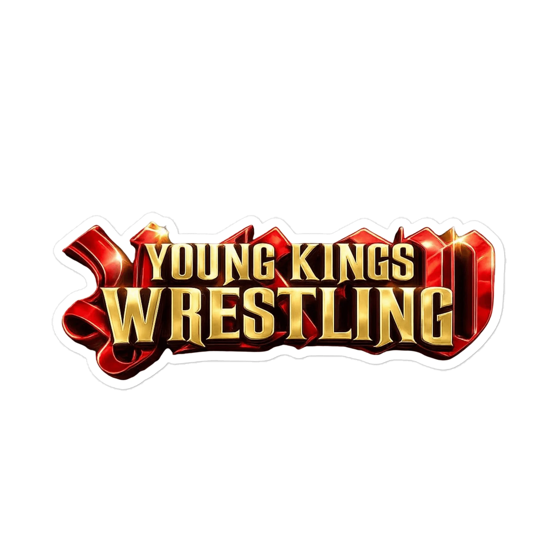 Young Kings Wrestling Logo Die-Cut Sticker product image (1)