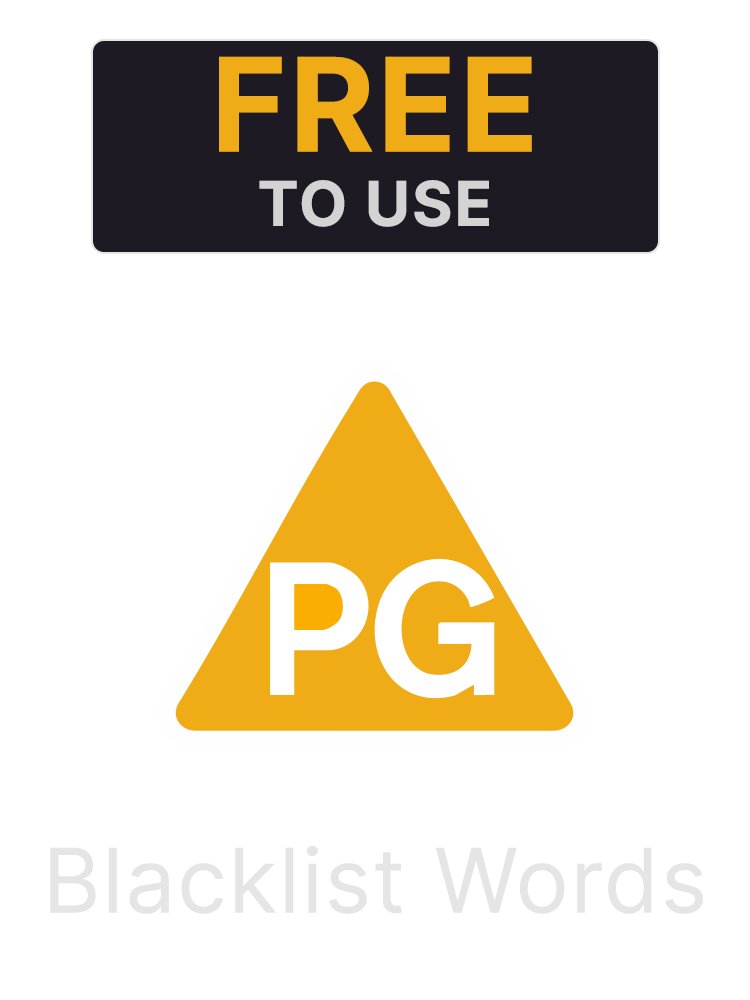 Blacklist Word List product image (1)