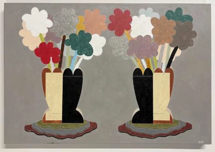 Two Flowers (circa 2022) (20" x 30") Unframed Original product image (1)