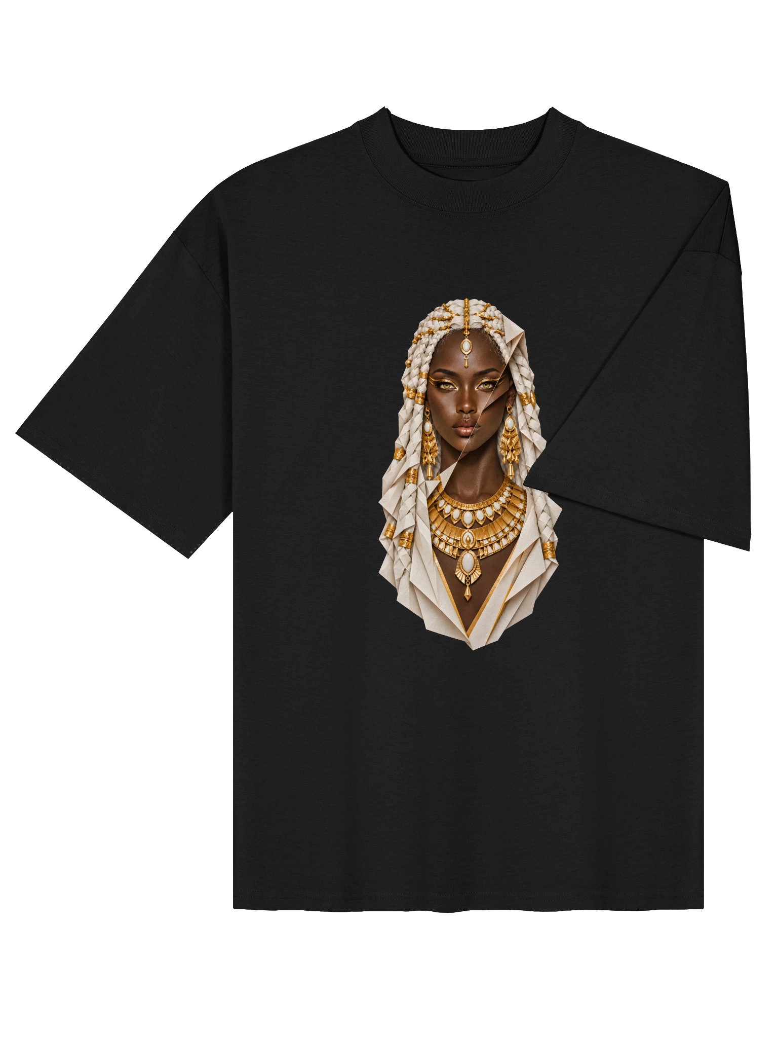 DNARNYA — Mut Folded Portrait T-Shirt — Black product image (4)