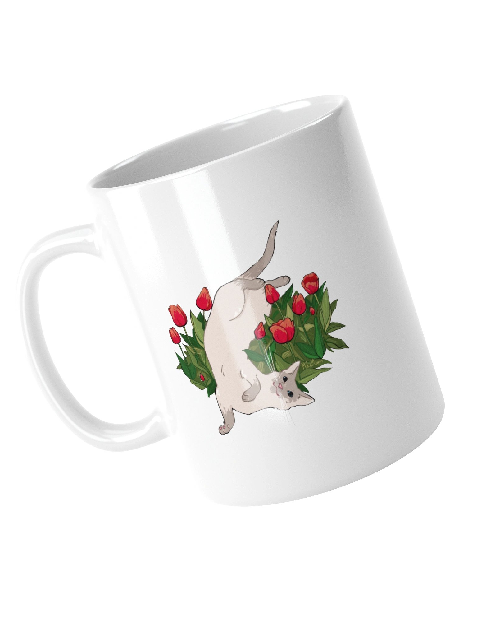 Tulip Willow Cat Mug product image (5)