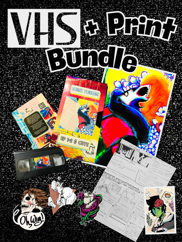 Handmade Custom made Ghost Friends Cute/ep 1-2 VHS Bundle (ONLY 3 LEFT!) product image (1)
