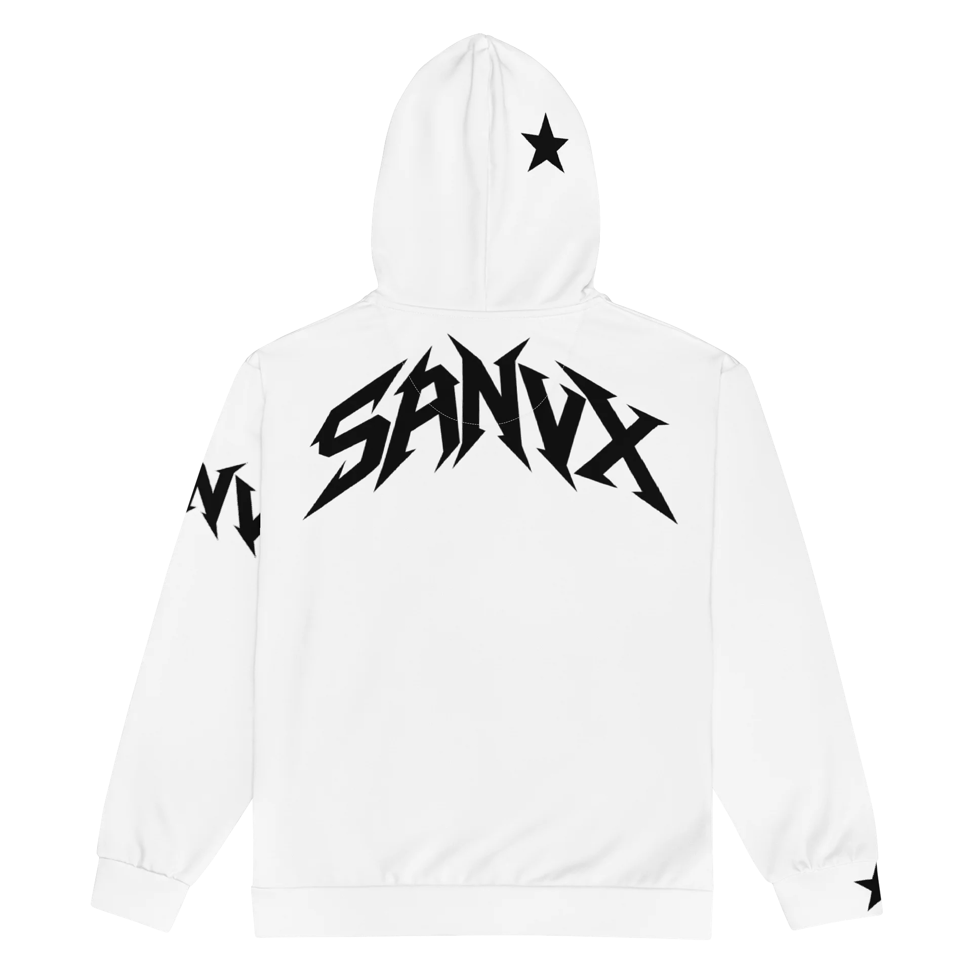 SANVX Midnight Black All-Over Print Zip Hoodie product image (2)