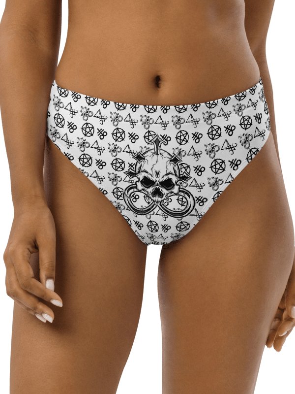 Skull Piercing Records High Waist Bikini Bottom product image (1)