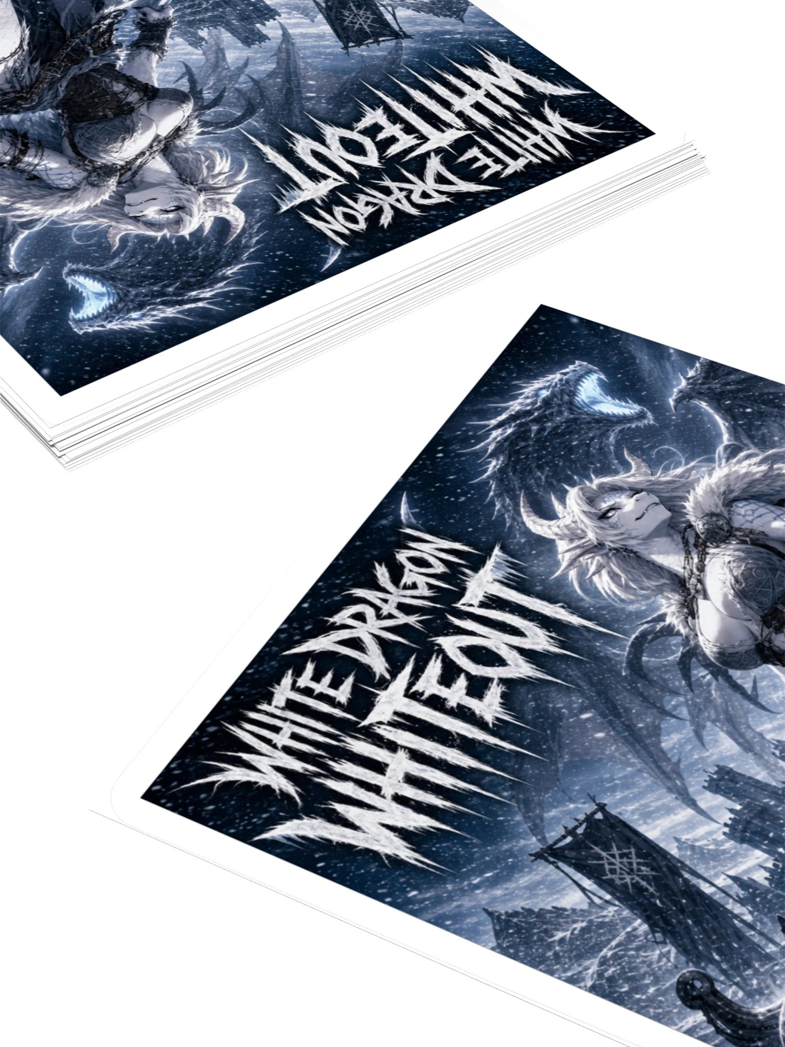 White Dragon Whiteout Sticker product image (10)