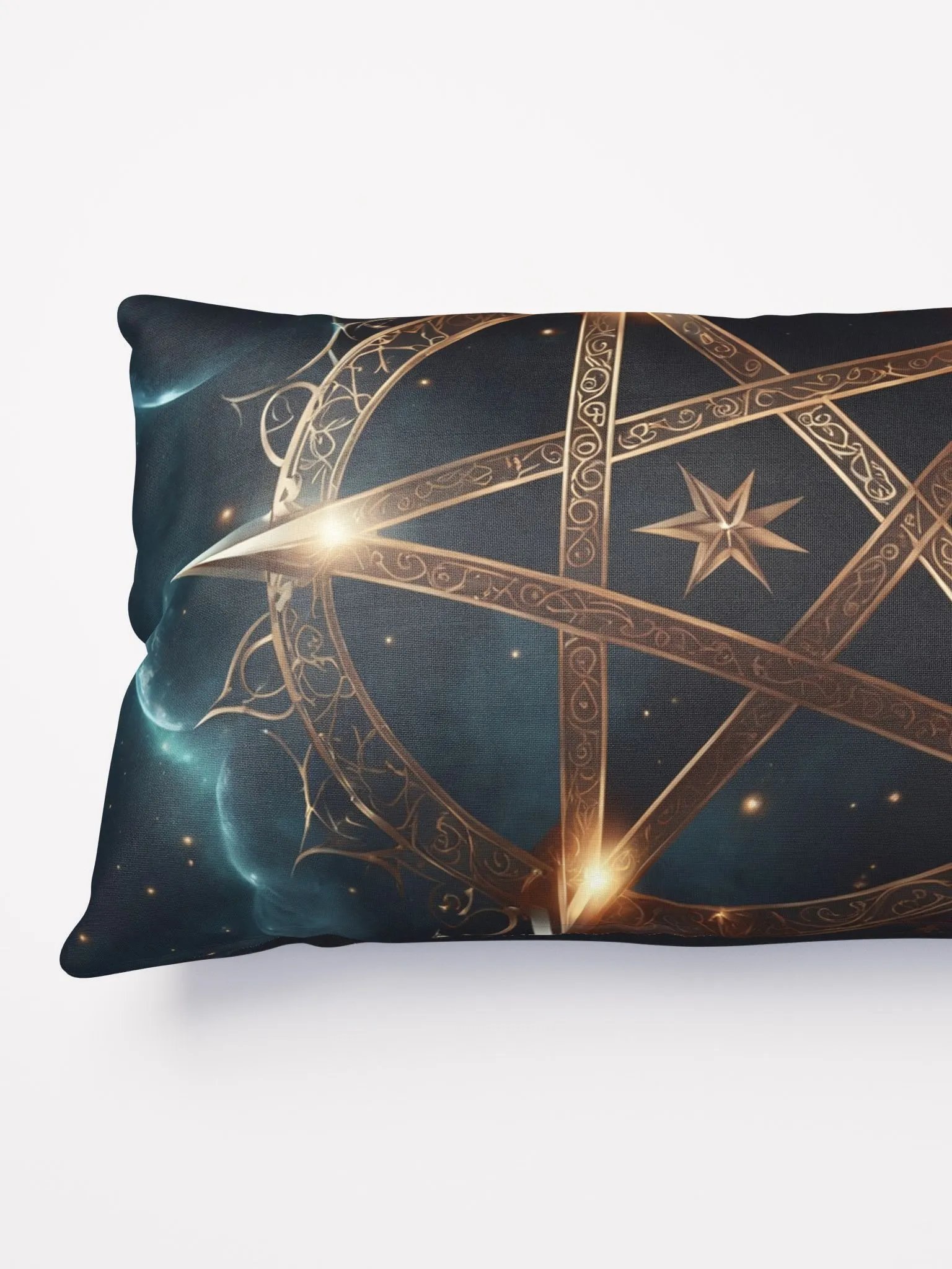 Black and Gold Star Symbology Cushion product image (4)
