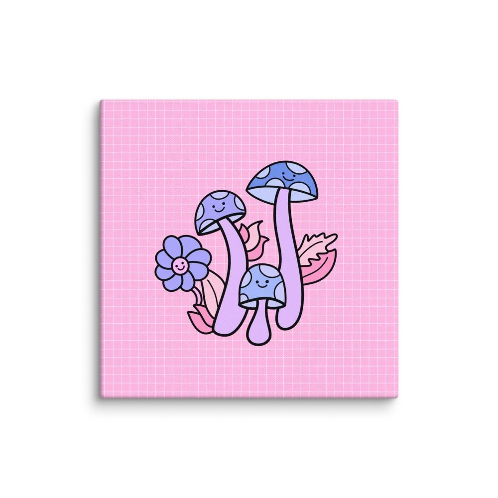 Pinky Mushrooms Canvas product image (1)