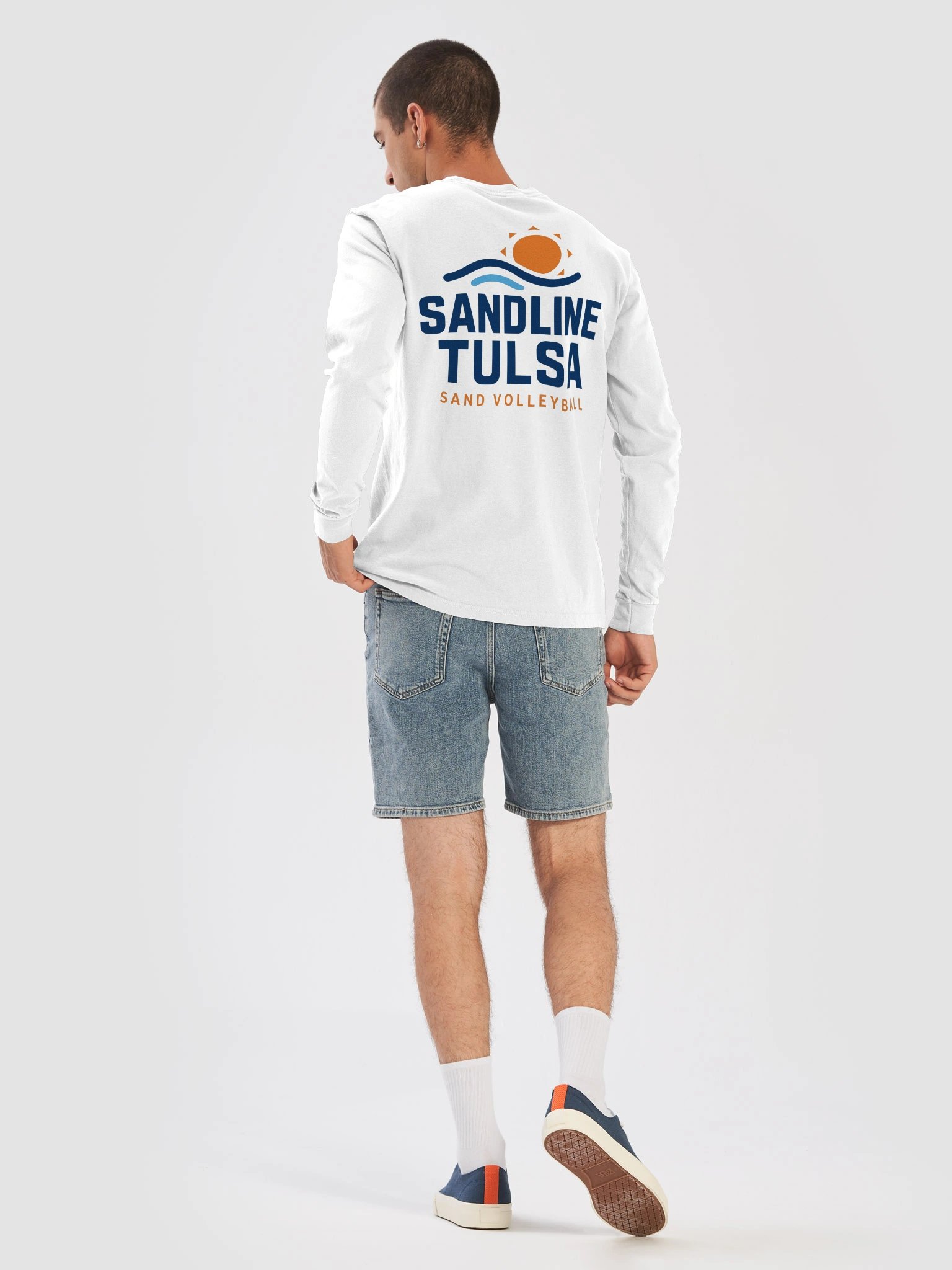 Front Pocket Logo and Full Back Graphic Long Sleeve (Dark Logo) product image (8)
