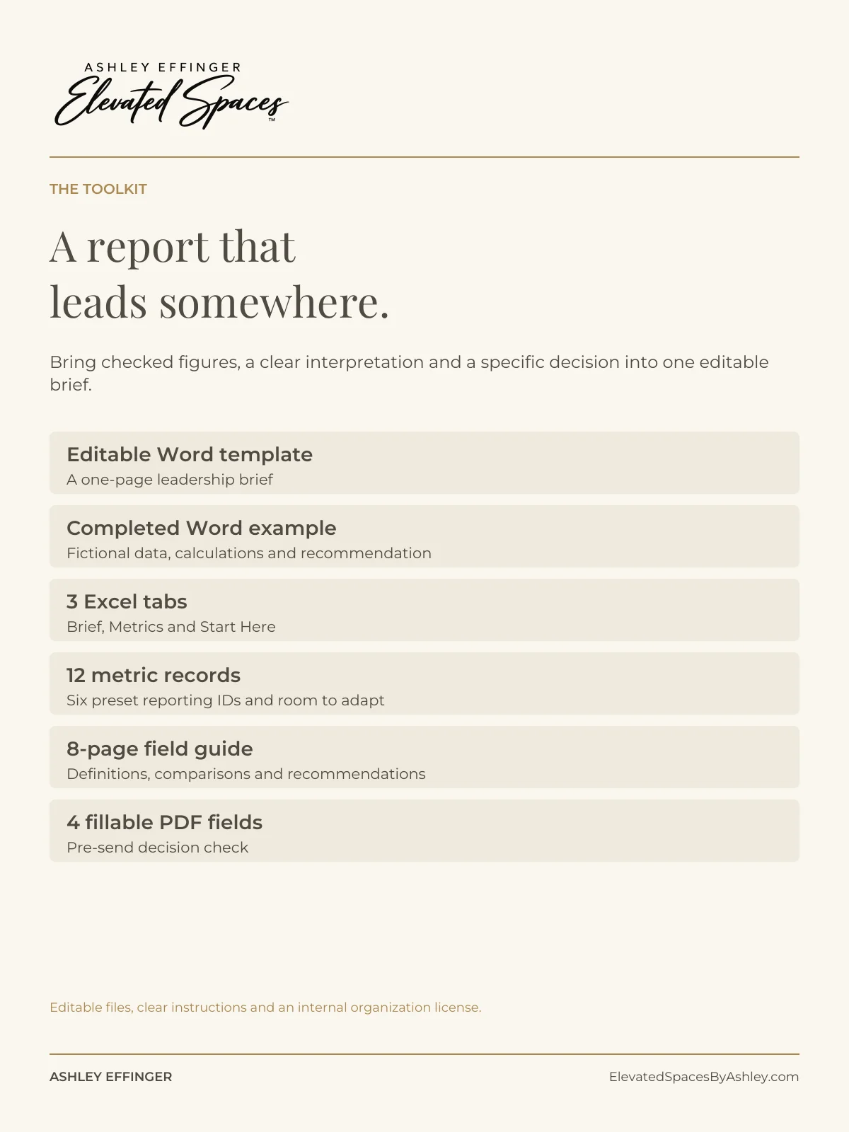 Executive Marketing Performance Brief product image (2)