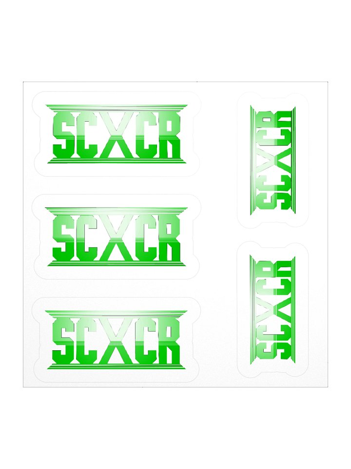 SC Bars (Green) Mini-5 Stickers product image (1)