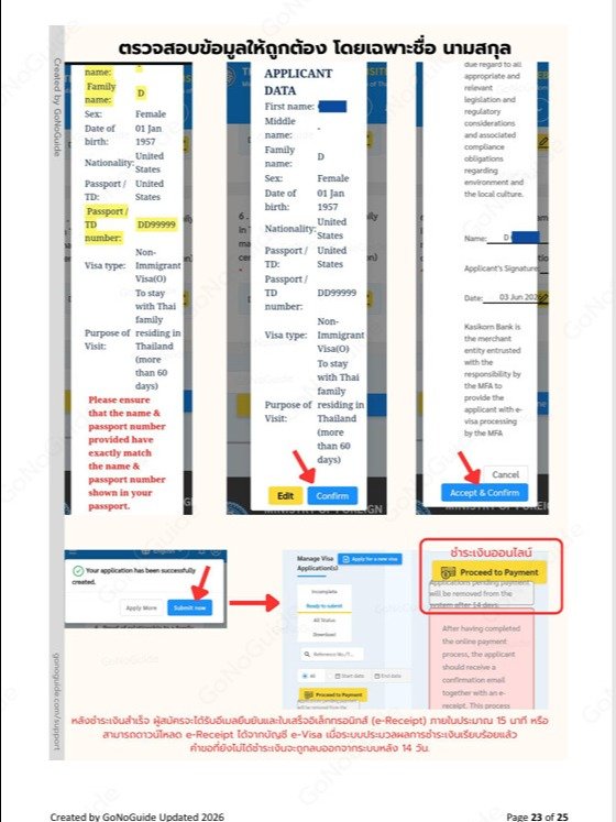 Part 2 วิธีขอวีซ่าคู่สมรส และ วีซ่าเกษียณ ทางออนไลน์ ก่อนเข้าไทย (How to Apply for Non-O Spouse and Retirement Visas Online Before Entering Thailand) product image (5)