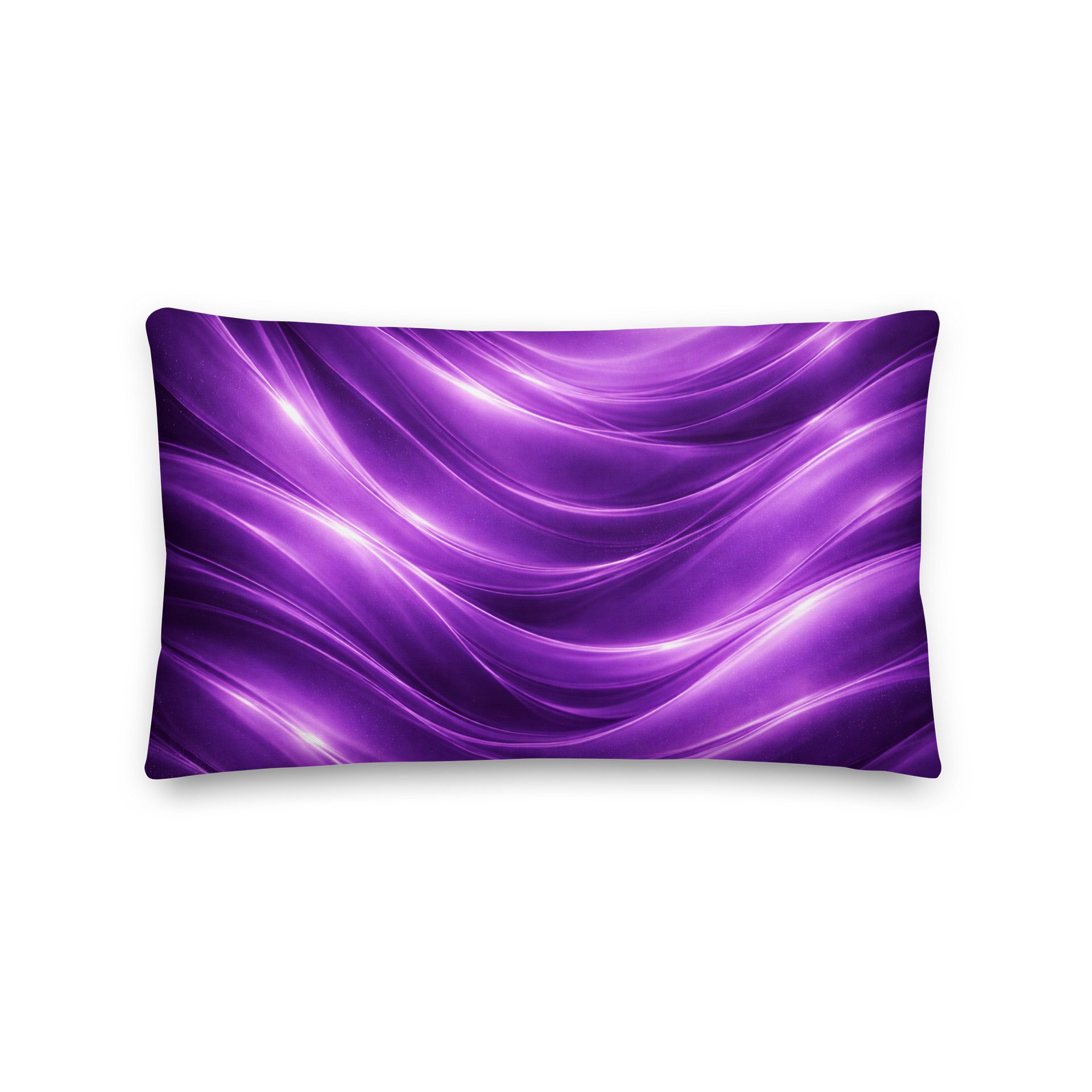 Vibrant Purple Waves Premium Pillow product image (1)