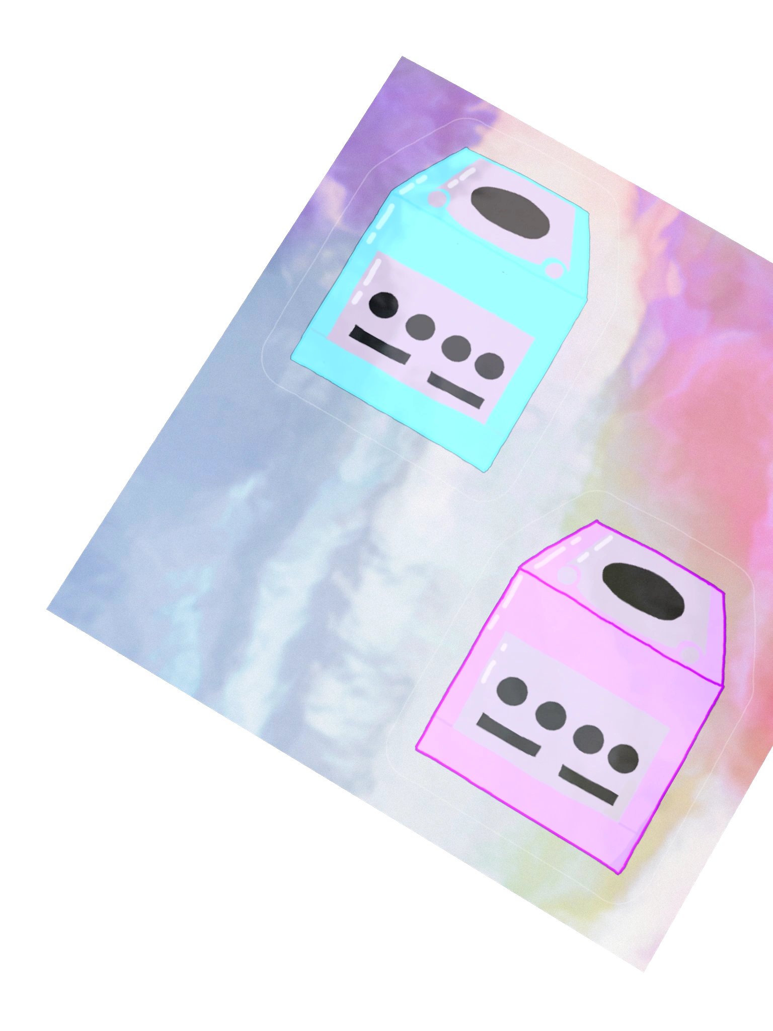 Pastel Retro Cube Stickers product image (4)