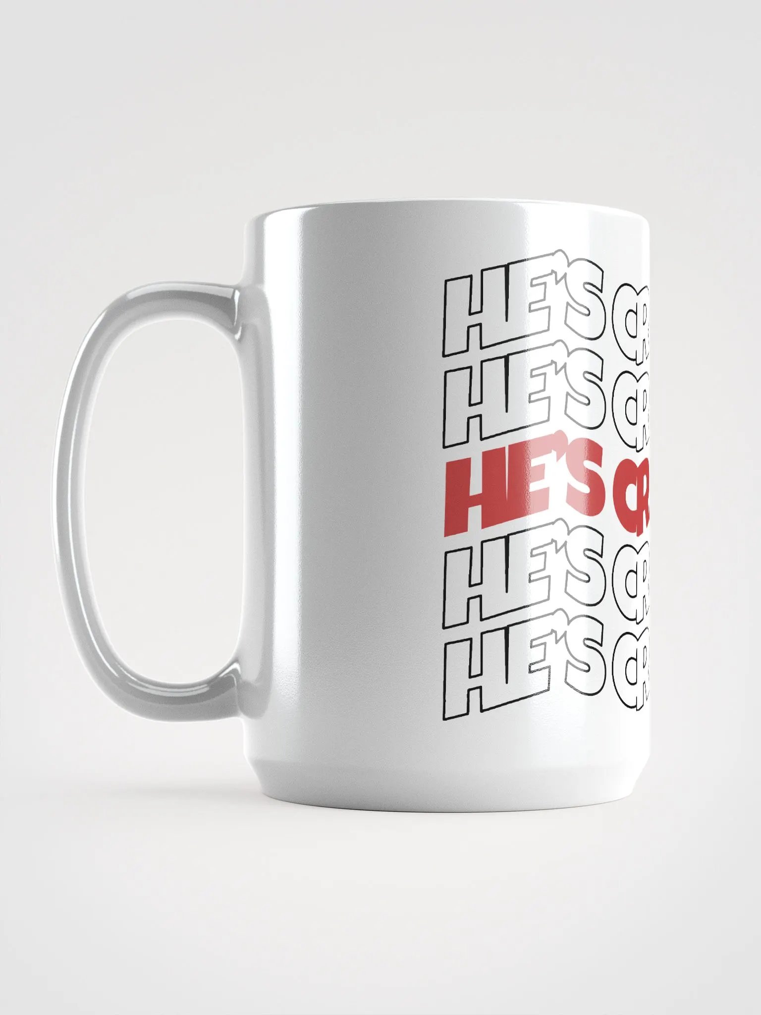 He's cray cray! Mug (red/black) product image (6)