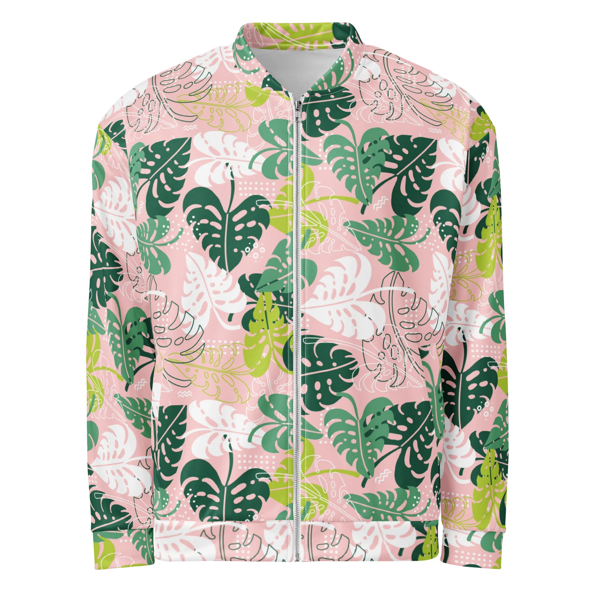 Stylish Monstera Dreams Bomber Jacket for Comfort Fashion product image (1)