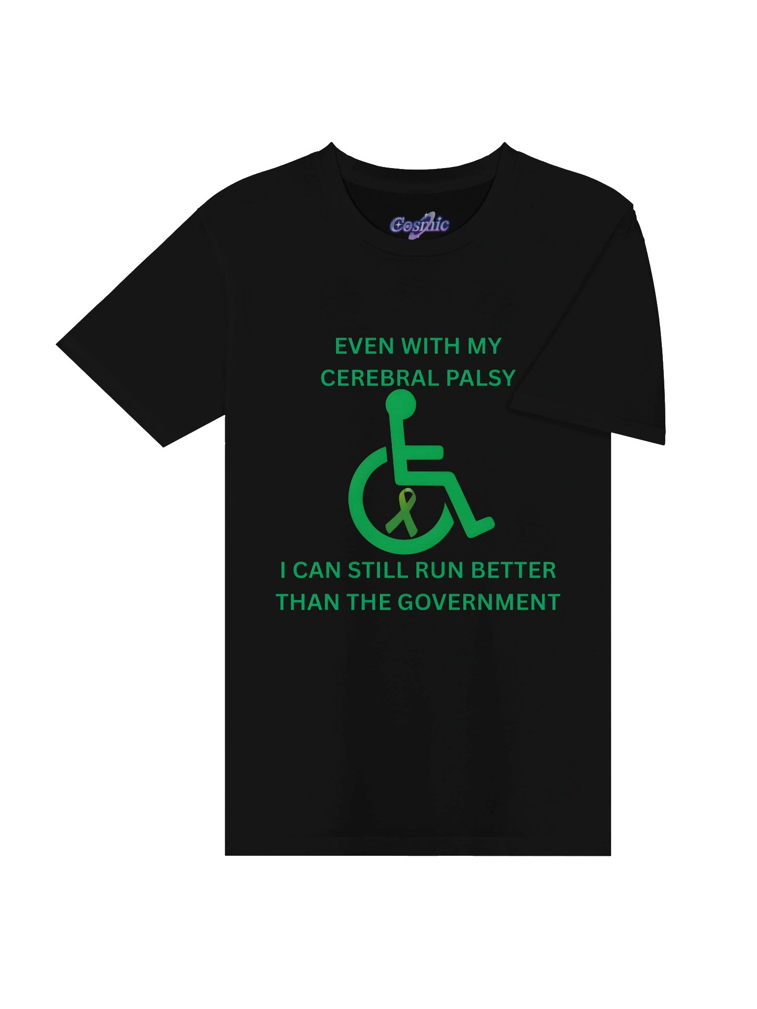 Even With My Cerebral Palsy I Can Still Run Better Than The Government T-Shirt product image (4)