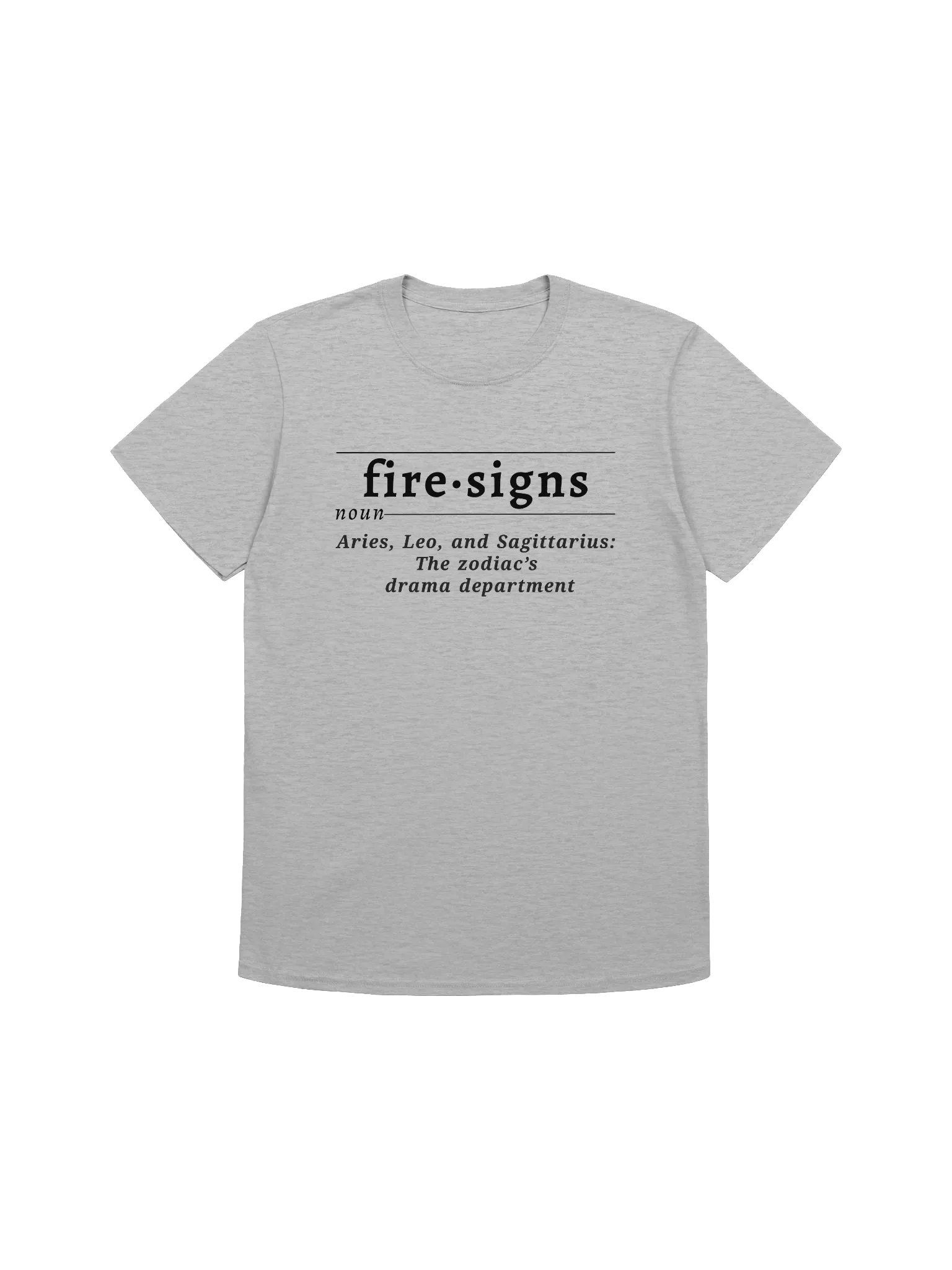 Fire Signs Def Unisex Tee v1 product image (1)