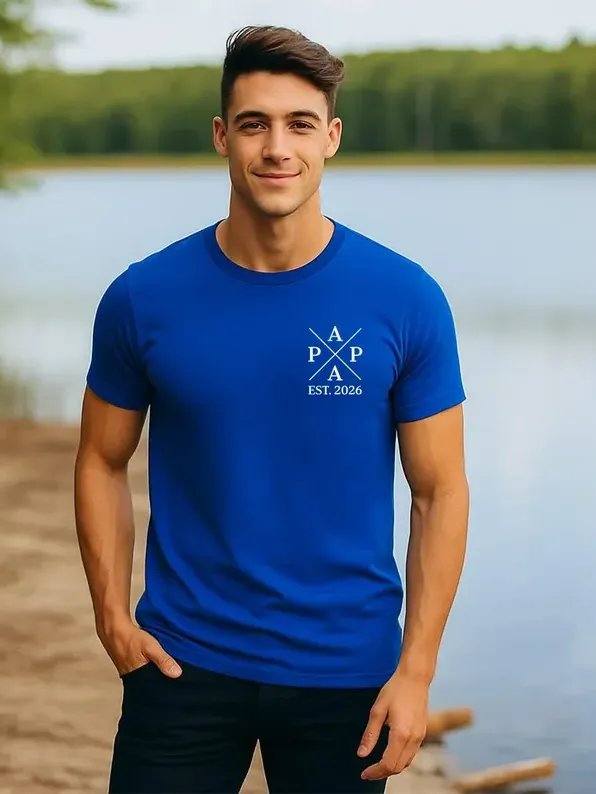Personalized Papa Shirt with Kids Names EST 2026 - Custom Father's Day Gift for Dad product image (32)