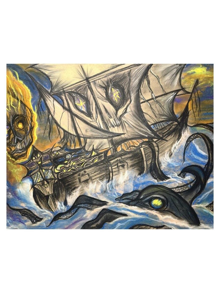 The Ghost Pirate Ship Print by MayneArt product image (1)