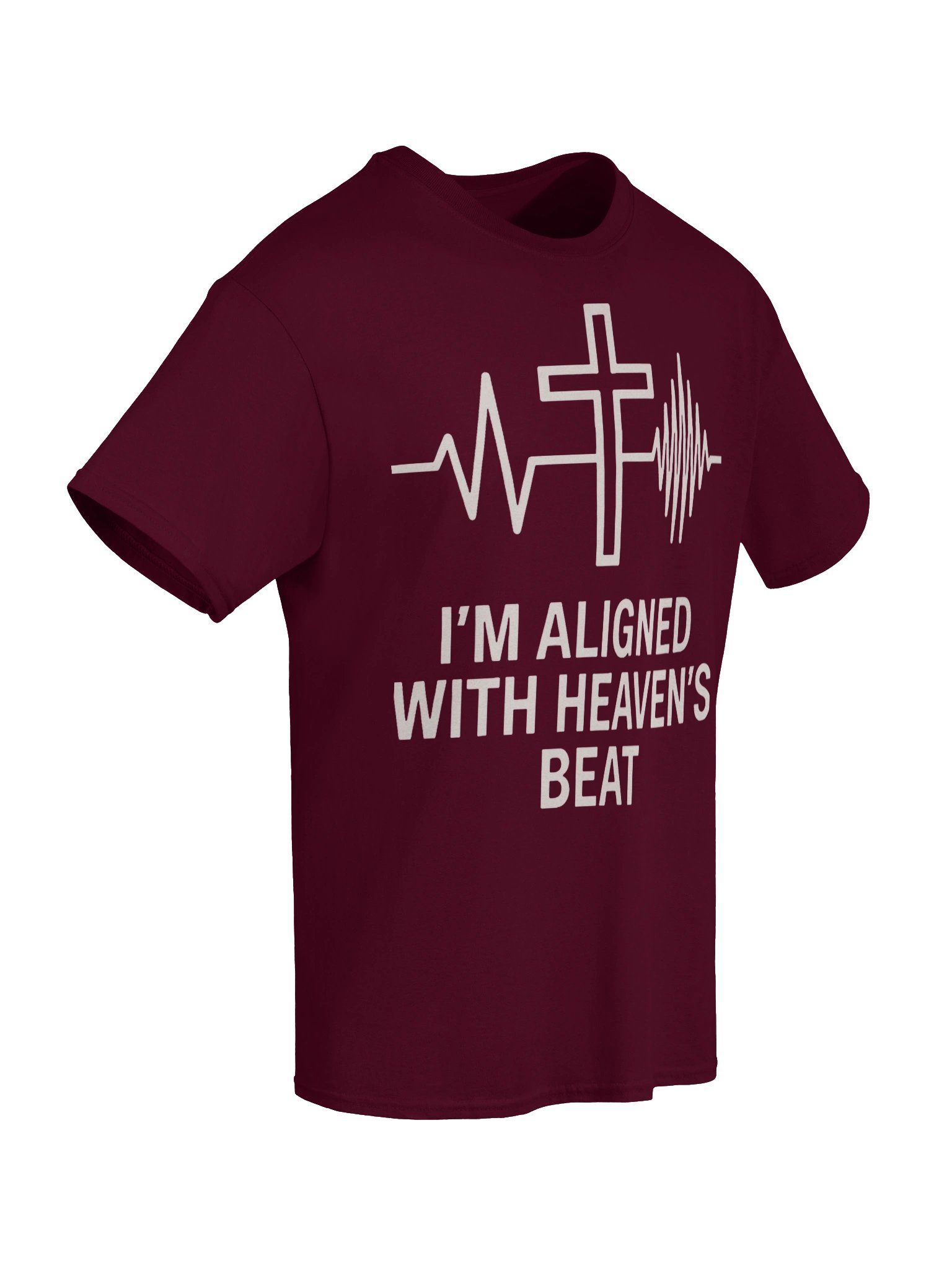 I’m Aligned With Heaven’s Beat Christian T-Shirt | Faith, Worship & Spiritual Alignment Tee product image (71)