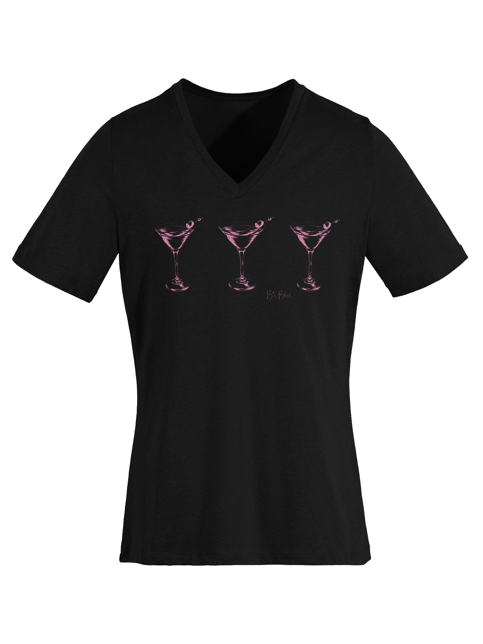 3 Martini's V-Neck Graphic T-Shirt product image (5)