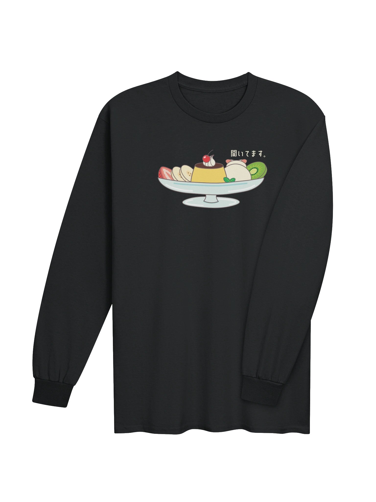 Pudding A La Mode Cat - Unisex Adult Long Sleeve T-shirt product image (3)