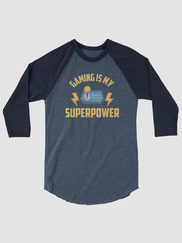 Gaming is my Superpower ~Tultex Fine Jersey Raglan Tee product image (1)
