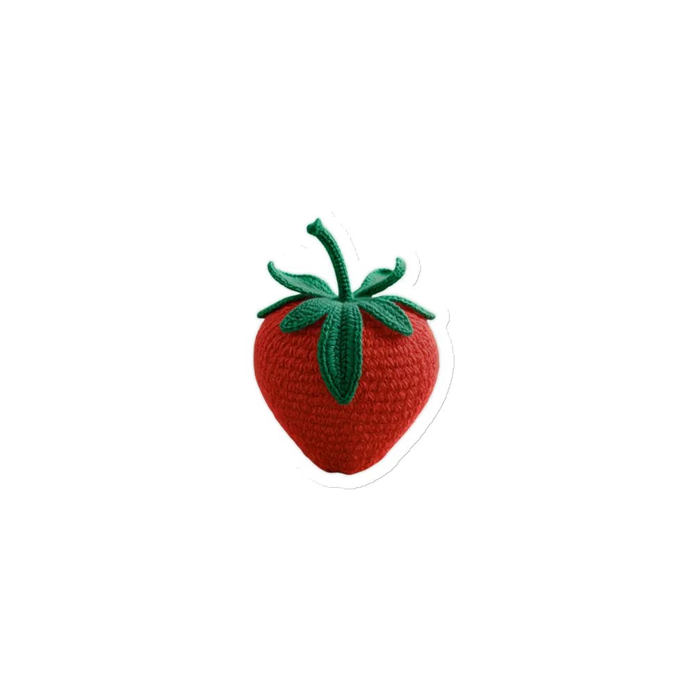 CozyAvocado Die-Cut Magnet Strawberry #1 product image (1)