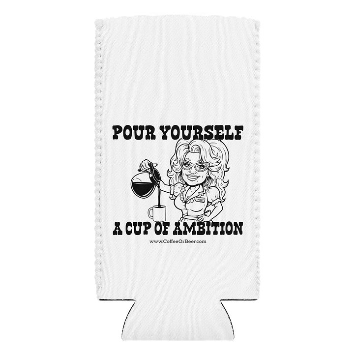 Cup of Ambition Slim Koozie product image (1)