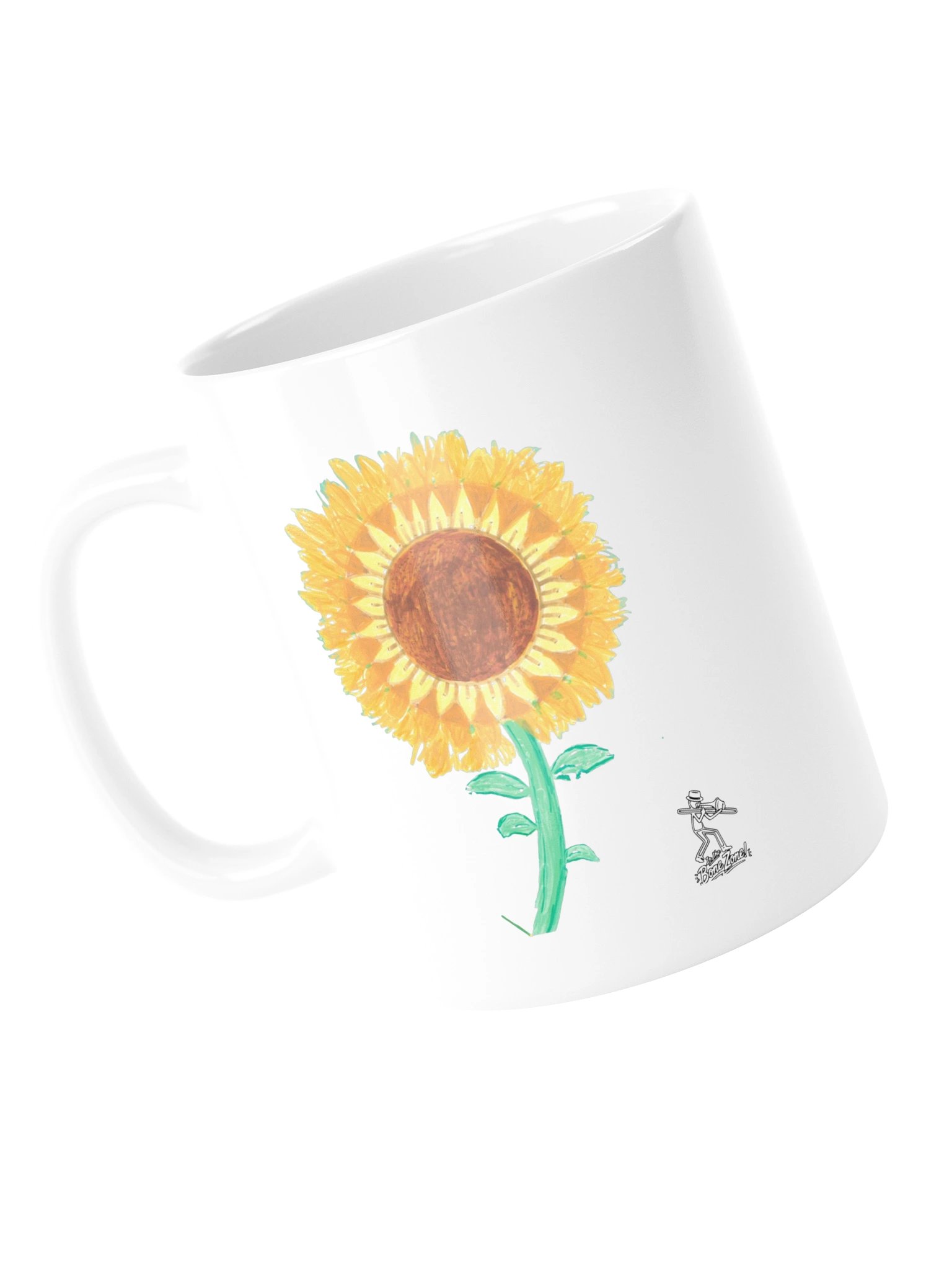 Sunflower White Glossy Mug product image (5)