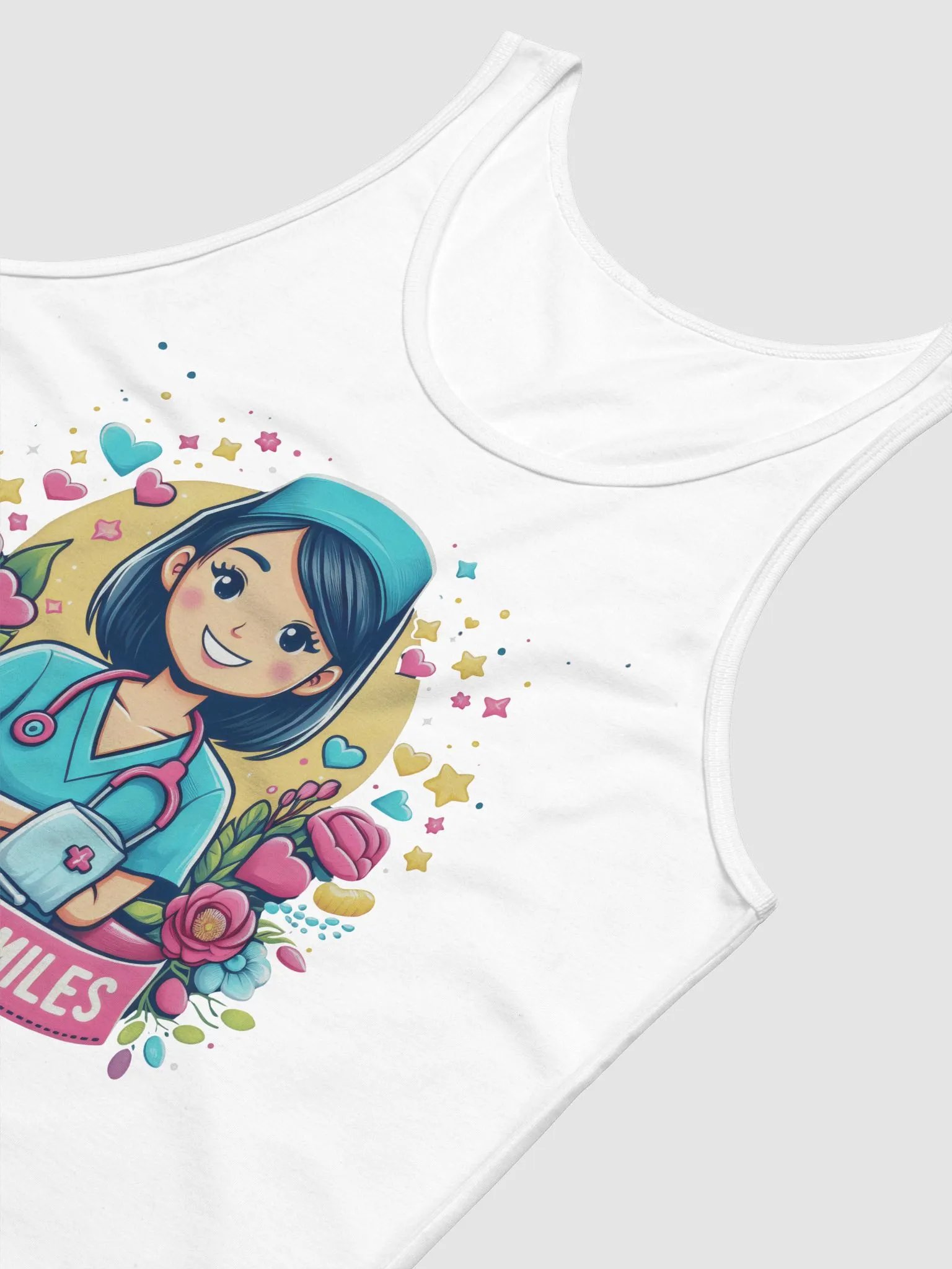 Smiling Nurse Scrubs Tank product image (54)
