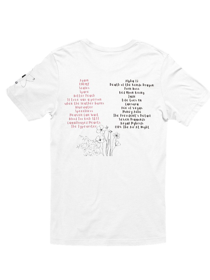 Coral Hearts & Rose-Edge Bella+Canvas Tee product image (8)