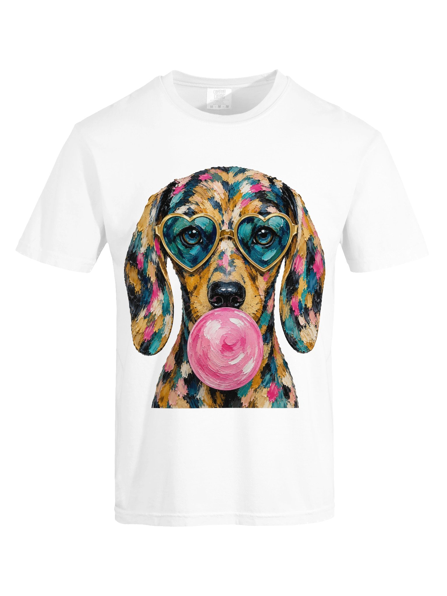 Bubblegum Dachshund Pop Art Tee product image (5)