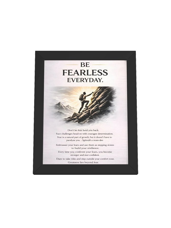 Be Fearless Everyday – Courage, Growth & Inner Strength Wall Art product image (16)