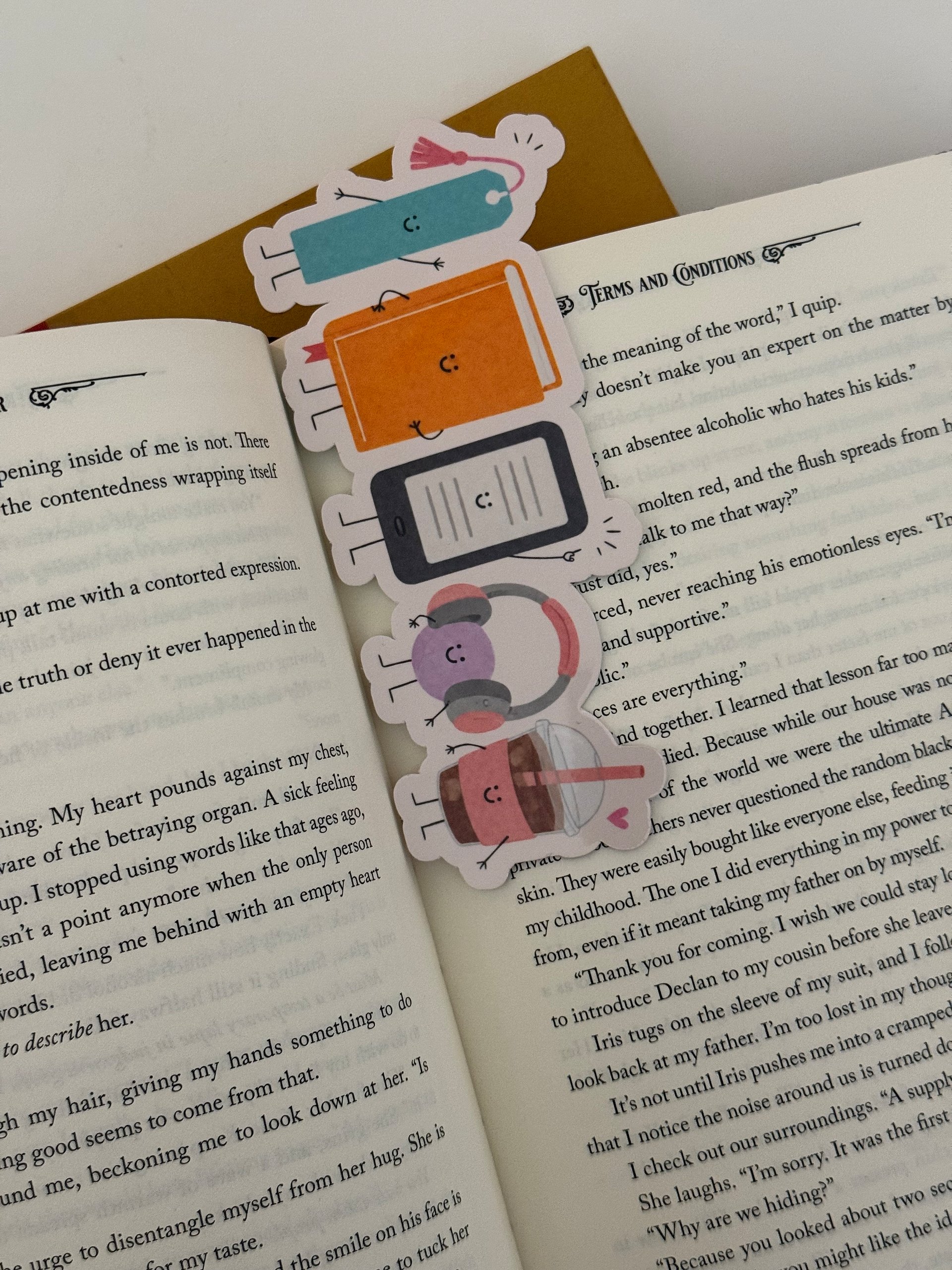 Bookish Buddies Bookmark -- Coffee Version product image (7)