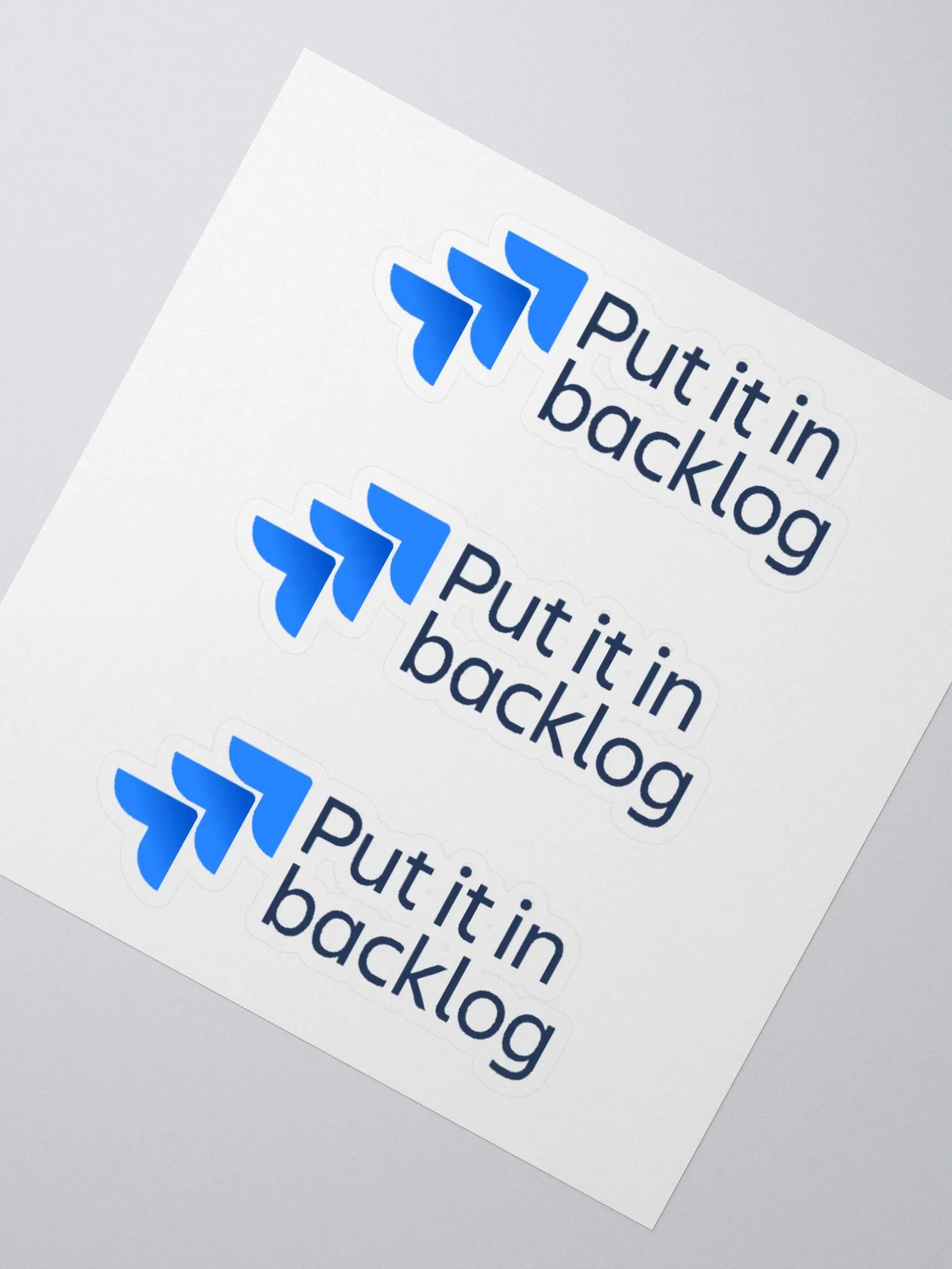 Put It In Backlog Kiss-Cut Stickers product image (2)