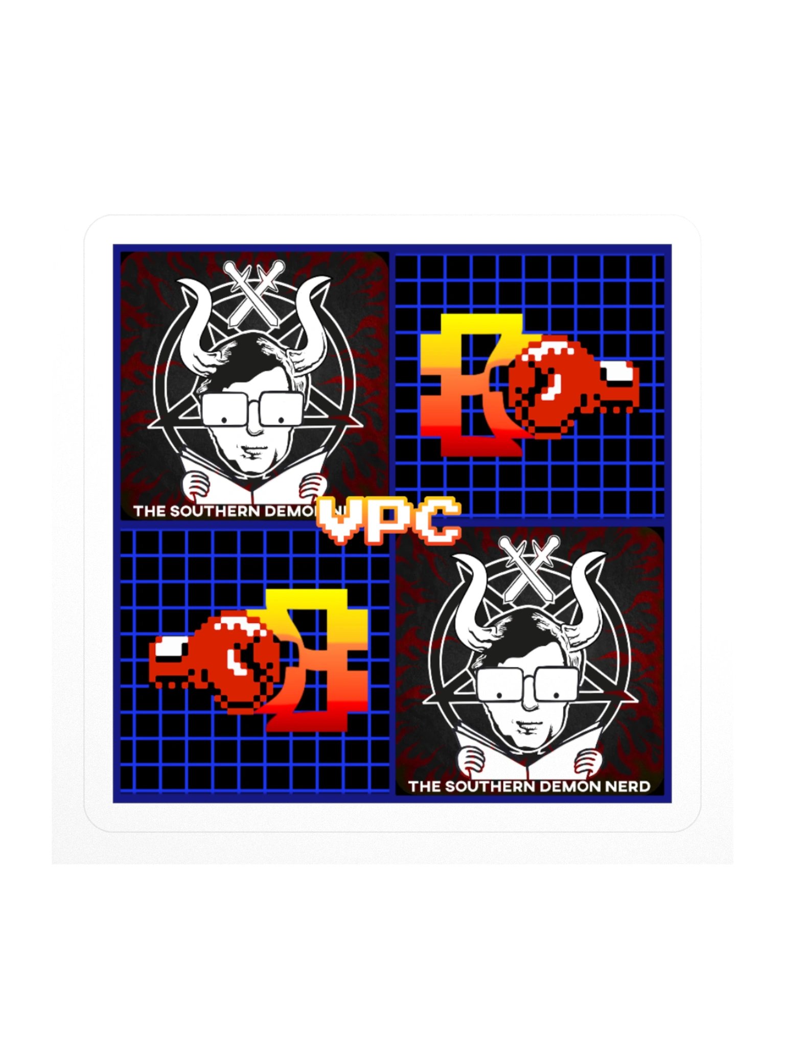 The Southern Demon Nerd Sticker product image (1)